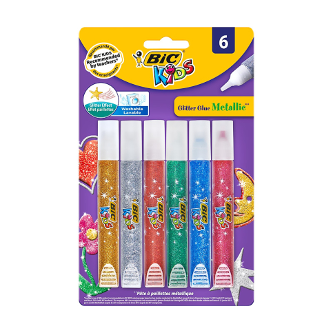 Bic Kids Metalik Simli Yapıştırıcı 6Lı (893269) - 1