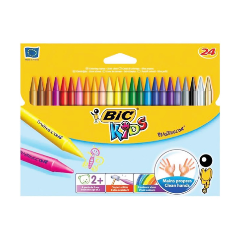 Bic Kids Silinebilir Pastel Boya 24 Renk (829772)(8297724) - 1