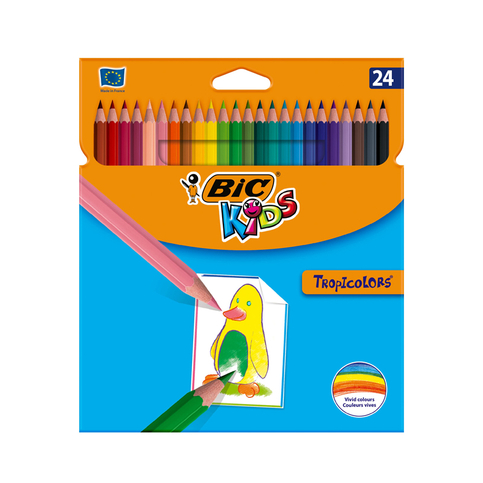 Bic Kids Tropicolors Kuru Boya 24 Renk (9375182)(9375183) - 1