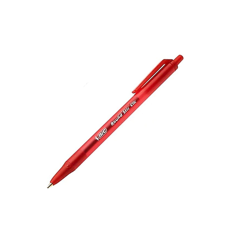 Bic Round Stic Clic Tükenmez Kalem 1.0 Kırmızı (926375) - 1