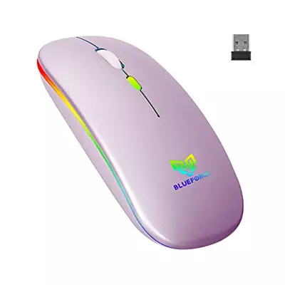 Blueforce Bt100Rg Bluetooth Sessiz Kablosuz Mouse Pembe - 1