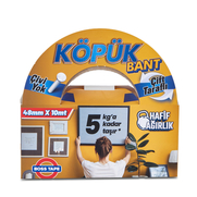 Boss Tape 2749 Çift Taraflı Köpük Bant 48Mmx10M (Hafif Ağırlık 5Kg) - 1