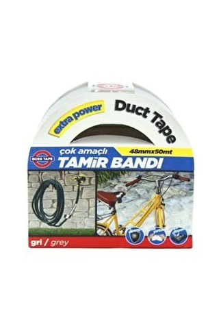 Boss Tape 2824 Duct Tape Tamir Bandı 48Mmx25M Gri - 1