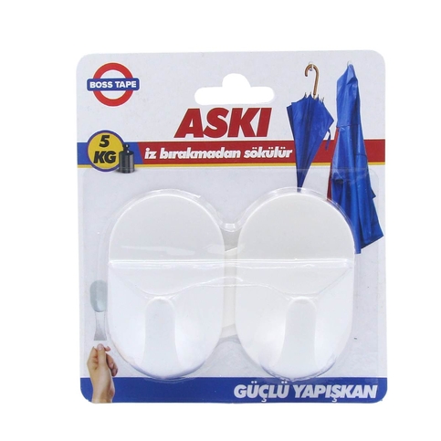 Boss Tape 4118 Plastik Büyük Askı 2Li Blister - 1