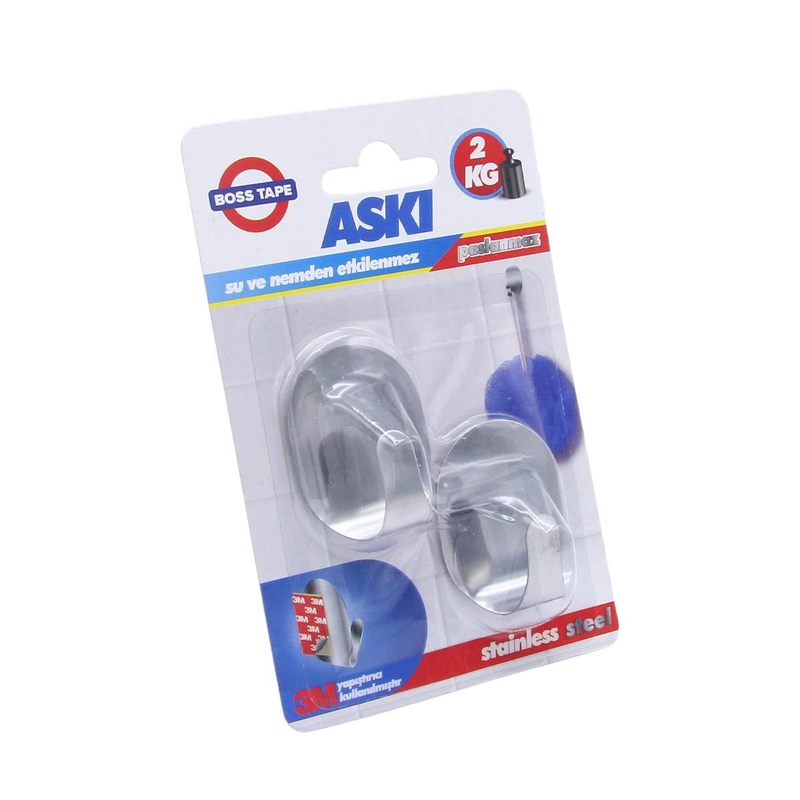 BOSS TAPE 4149 PASLANMAZ KÜÇÜK ASKI 2Lİ BLİSTER #2