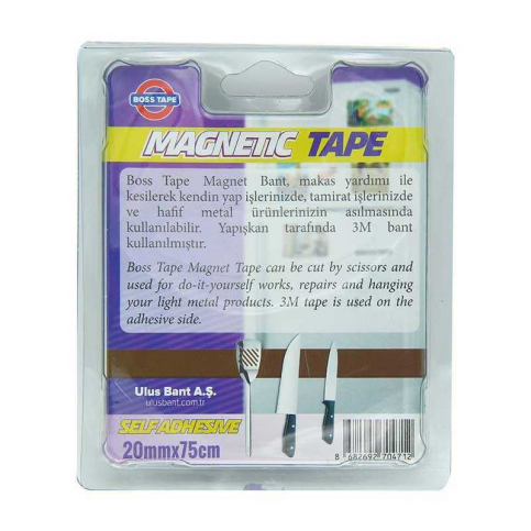 Boss Tape 4712 Mıknatıslı Magnet Bandı 20Mmx75Cm - 3