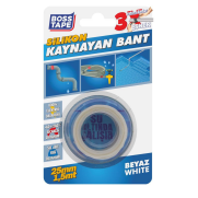 Boss Tape 6273 Suya Dayanıklı Silikon Kaynayan Bant 25Mmx1.5M Beyaz - 1