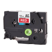 Brother 12Tze435 P-Touch Etiket Makinesi Şeridi 12Mm Kırmızı-Beyaz - BROTHER P-TOUCH