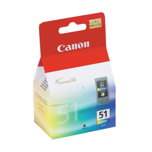 Canon Cl-51 Renkli Kartuş 500 Sayfa (İp2200 İp6220D Mp160 Mp460 Mx300) - 1