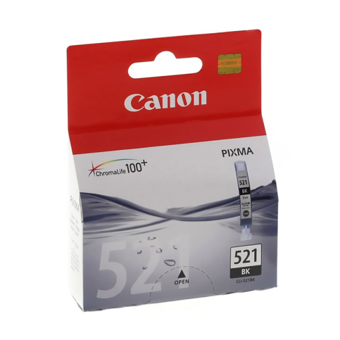 Canon Clı-521Bk Siyah Kartuş (Mp540 Mx860 İp3600 Mp560 Mx870) - 1