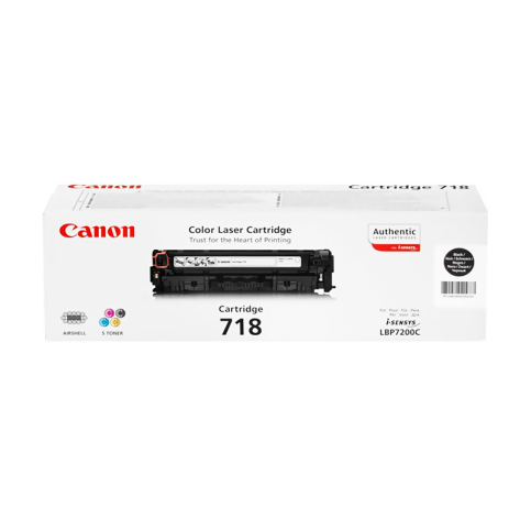 Canon Crg-718 Siyah Toner 3000 Sayfa (Lbp 7200 Mf 724 Lbp 7210 Mf 8330 Mf 8580) - 1