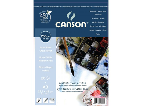 Canson 1557 Finance Çizim Bloğu 35X50 15 Yaprak 200Gr (Fcns20020A3Us) - 1