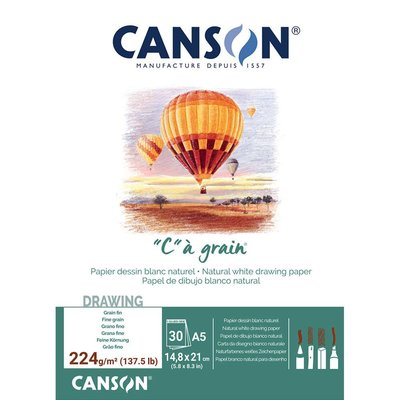 Canson Yapışkanlı Eskiz Bloğu A5 30 Yaprak 224Gr (400060620) - 1