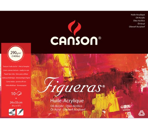 Canson Figueras Yağlı Boya Bloğu 24X33 10 Yaprak 290Gr (200857221) - 1