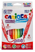 Carioca 41457 Jumbo Çift Uçlu Yıkanabilir Keçeli Kalem 12 Renk - CARİOCA