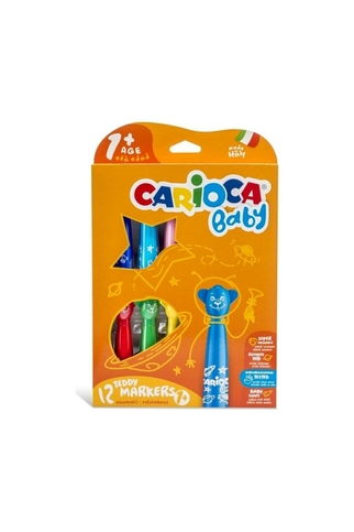 Carioca 42816 Teddy Keçeli Kalem Süper Yıkanabilir 12 Renk - 2