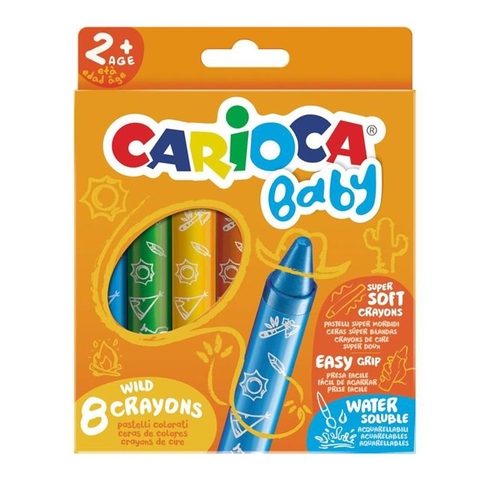 Carioca 42892 Süper Crayons Pastel Boya Kalemi Jumbo 8 Renk - 2