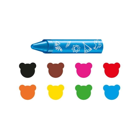 Carioca 42892 Süper Crayons Pastel Boya Kalemi Jumbo 8 Renk - 3