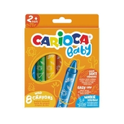 Carioca 42892 Süper Crayons Pastel Boya Kalemi Jumbo 8 Renk - 1