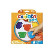 Carioca 42956 Teddy Bebek Crayons Pastel Boya 6Lı - 1