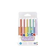 Carioca 43033 Fosforlu Kalem Seti Pastel 6 Renk - 1