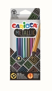 Carioca 43164 Metalik Kuru Boya Kalemi 12 Renk - 1