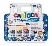 Carioca Ko033 Tempera Sulu Boya Süper Yıkanabilir Fırçalı 5X2Ml 5 Renk - 1