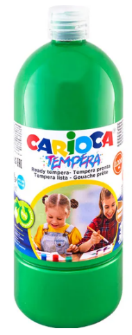 Carioca Tempera Yıkanabilir Boya Yeşil 1000Ml (40430/14) - 1