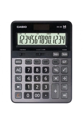 Casio Ds-3 B Masa Üstü Hesap Makinesi 14 Hane Metal Yüzey Büyük Boy - 1