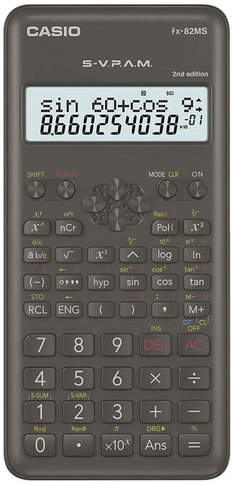 Casio Fx-82 Ms - 2 240 Bilimsel Fonskiyonlu Hesap Makinesi Siyah - 1