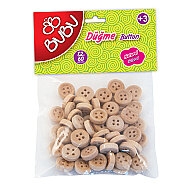 CEREN BUBU HS0006 NATUREL DÜĞME 1.2cm 60 ADET - BUBU