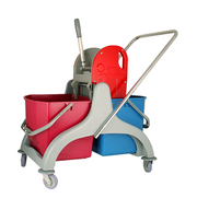 Ceyhan Çift Kovalı Metalik Pres Temizlik Araba Seti (Cyp-802) - CEYHAN