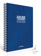 Çınar Fusion Spiralli Sert Kapak Defter 17X24 Çizgili 100 Yaprak (55134) - 1