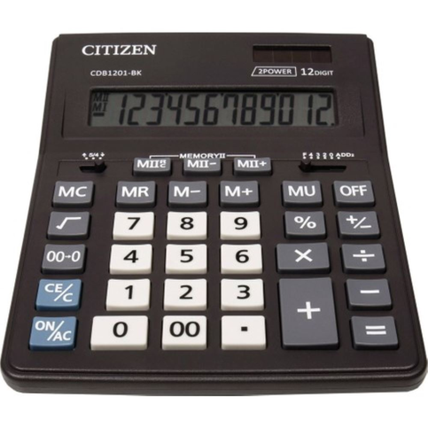 Citizen Cdb-1201Bk Masa Üstü Hesap Makinesi 12 Hane - 1