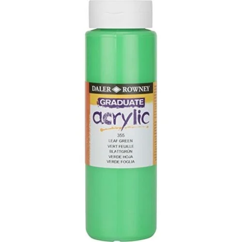 Daler Rowney Graduate Akrilik Boya 355 Leaf Green 500Ml (Bn44649) (123500355) - 1