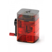 Deli 71162 Saydam Masa Üstü Kollu Kalemtraş Kırmızı - Deli