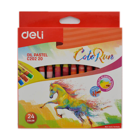 Deli C20220 Color Run Yağlı Pastel Boya 24 Renk - 1