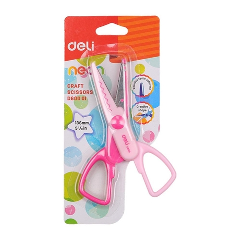 Deli D60001 Neon Craft Çocuk Makası 14Cm Blister - 1