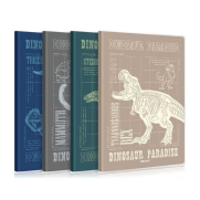 Deli T3272 Eva Kapaklı Defter Dinosaur Paradise Çizgili 72Yp (100152455) - 1