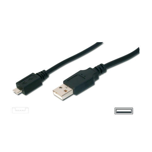 Digitus Ak-300108-018 Usb 2.0 Bağlantı Kablosu 1.8M (Usb-A Usb-B Mini) - 1