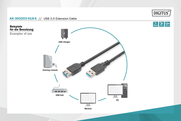 Digitus Ak-300203-018 Usb 3.0 Uzatma Kablosu 1.8M - 3