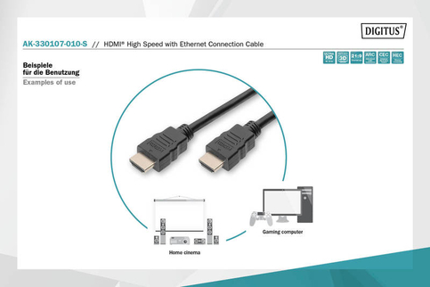 Digitus Ak-330107-010 Hdmı Kablo 1M - 6