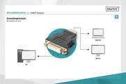 Digitus Ak-330505-000 Hdmı To Dvı-I Adaptör 1.3 Siyah (Hdmı Tip A 19 Erkek Dvı-I (24+5) Dişi Hdmı) - 3