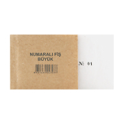 Dilman Büyük Boy Numaralı Fiş - DİLMAN