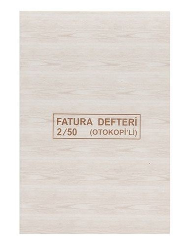 Dilman Fatura 2X50 2 Nüsha Otokopili - 1