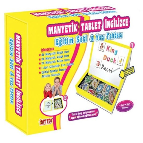 Diytoy Manyetik Tablet İngilizce Seti - 1