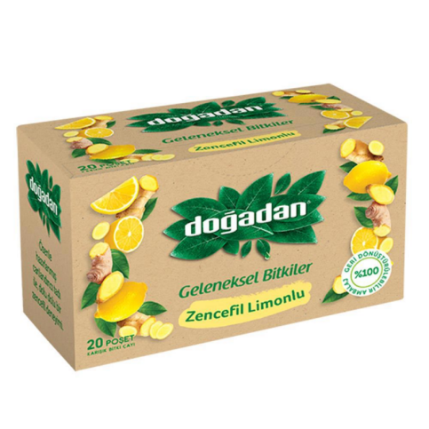 Doğadan Limon Zencefil Bitki Çayı 2Grx18Li, - 1