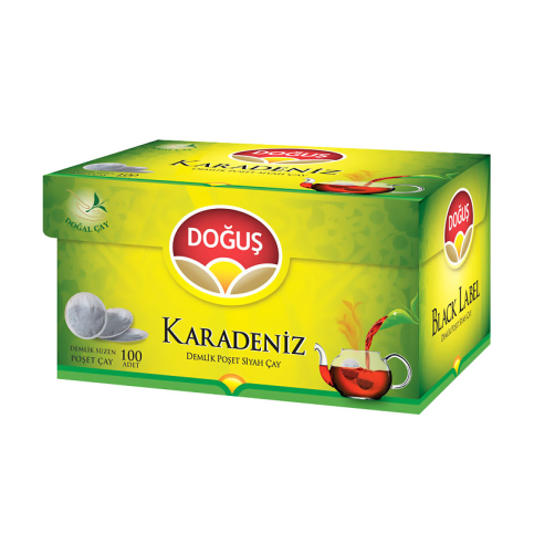 Doğuş Karadeniz Demlik Poşet Çay 3.2Grx100Lü - 1