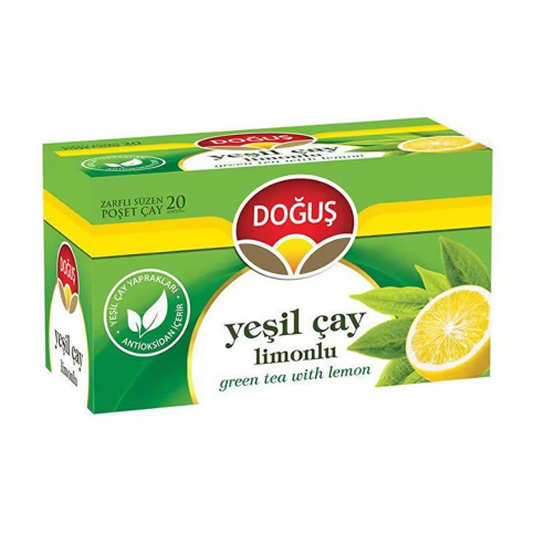 DOĞUŞ YEŞİL ÇAY LİMONLU 1.75grx20Lİ - 1