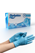 Dolphin Pudrasız Nitril Muayene Eldiveni Xl Mavi 100Lü - 1